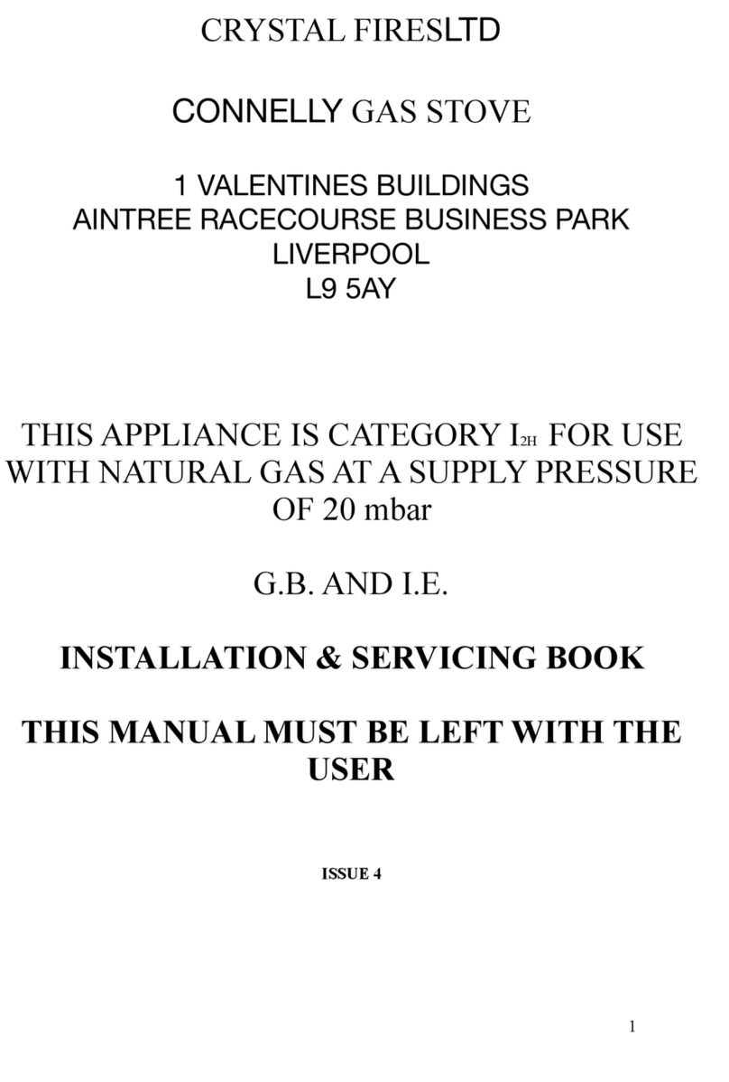 crystal fires CONNELLY GAS STOVE Installation & servicing book crystal fires CONNELLY GAS STOVE Installation & servicing book