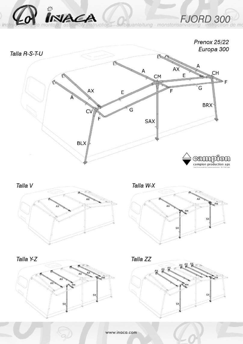 Inaca FJORD 300 Assembly instructions