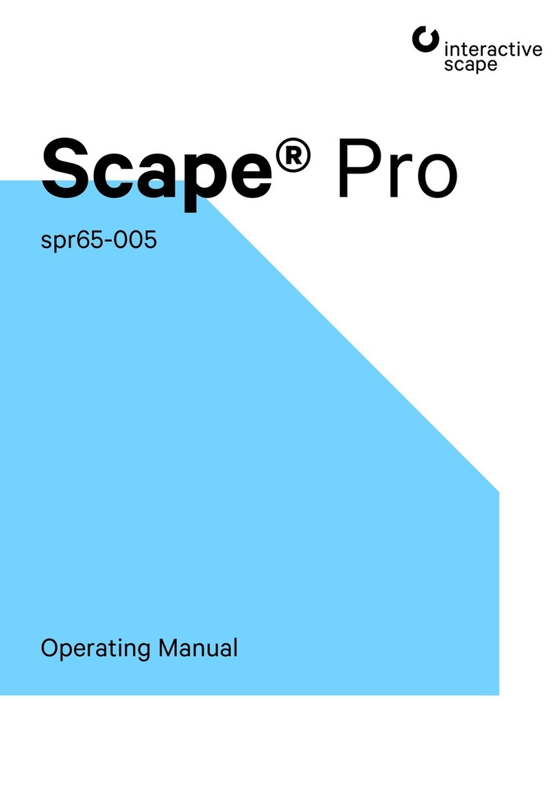 interactive scape Scape Pro spr65-005 User manual
