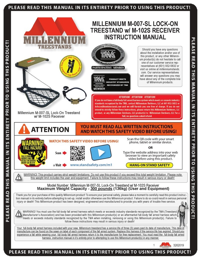 Millenium M-007-SL LOCK-ON TREESTAND instruction manual