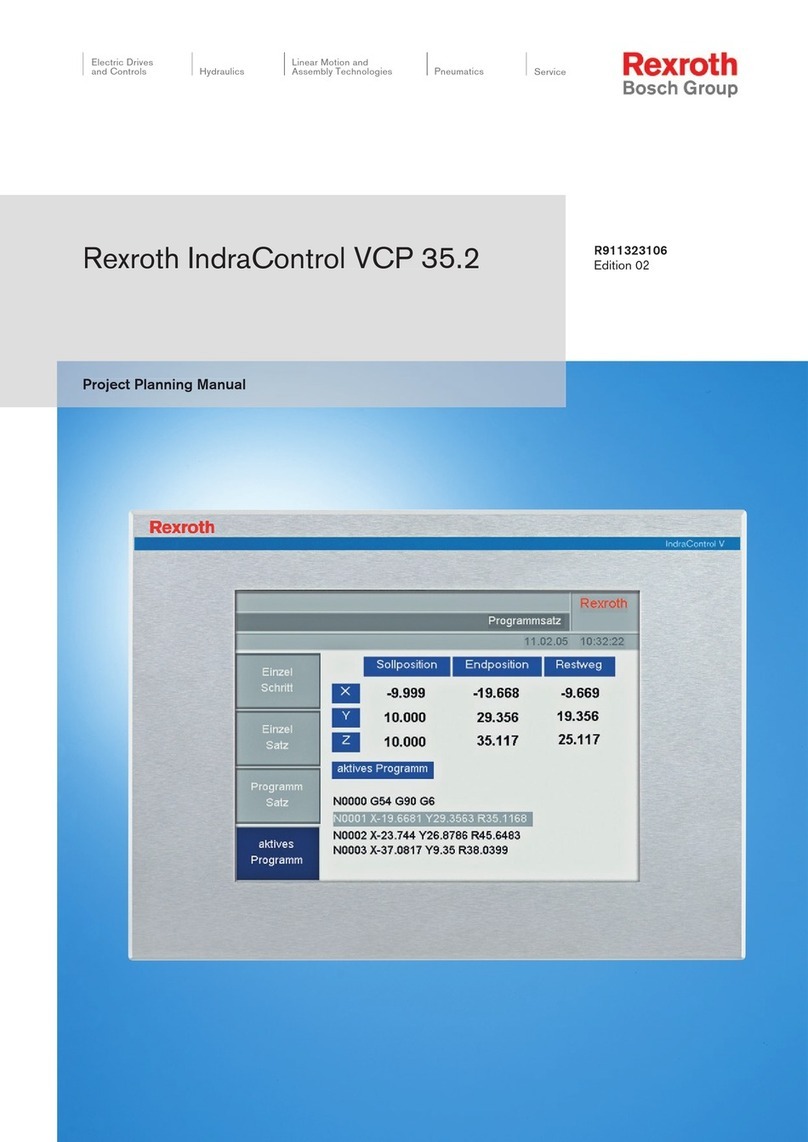 Bosch Rexroth IndraControl VCP 35.2 Project planning manual