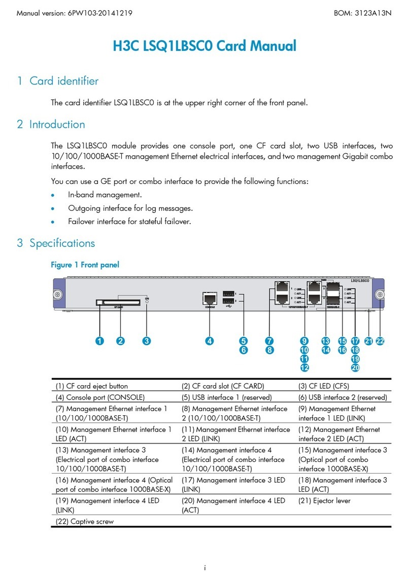 H3C LSQ1LBSC0 manual