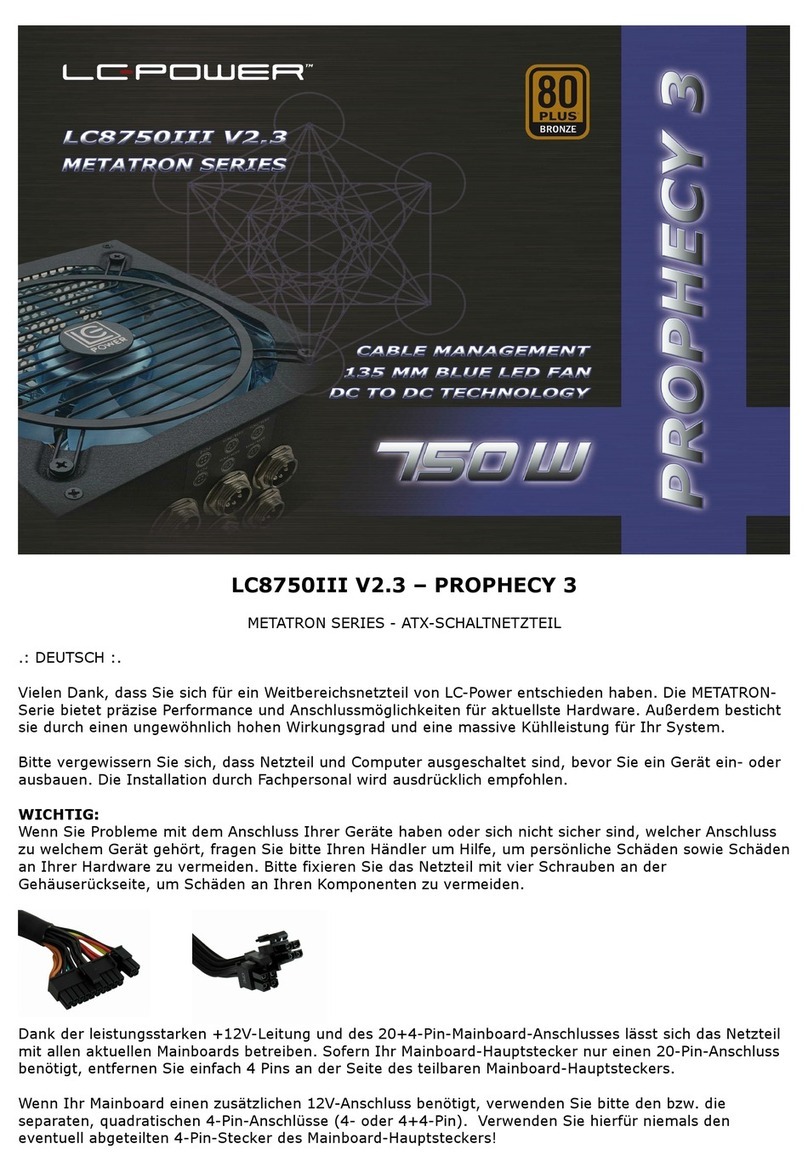 LC-POWER METATRON Series User manual