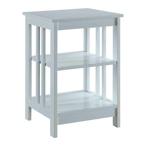 convenience concepts Mission End Table 203385W User manual convenience concepts Mission End Table 203385W User manual
