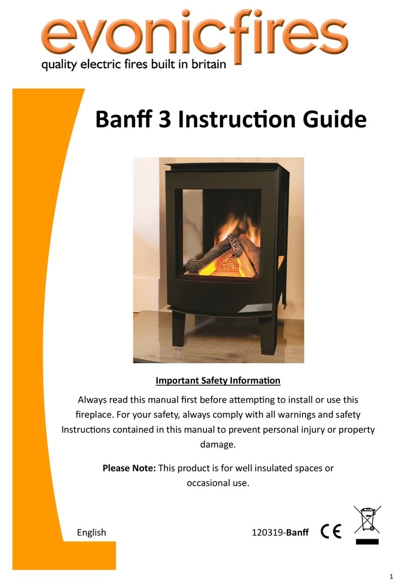 Evonicfires Banff 3 Instruction guide Evonicfires Banff 3 Instruction guide