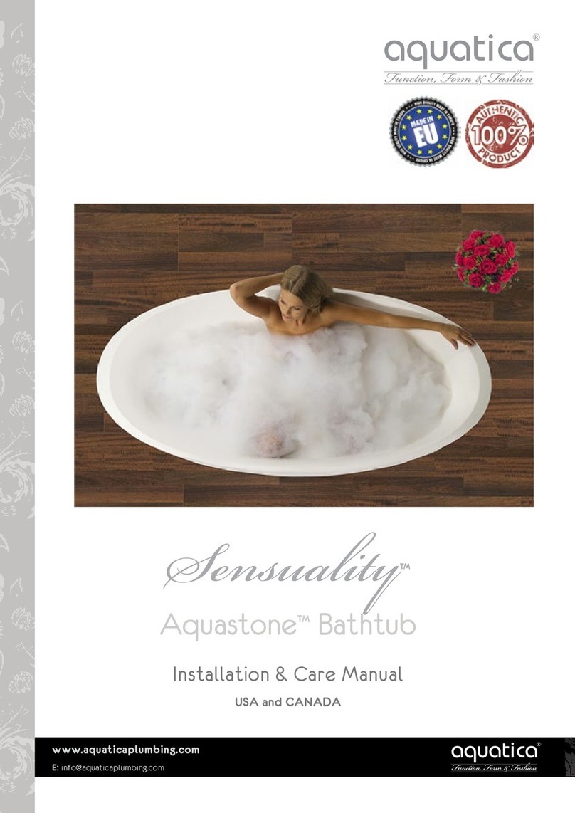 Aquatica Digital Sensuality Aquastone Installation & Care Manual
