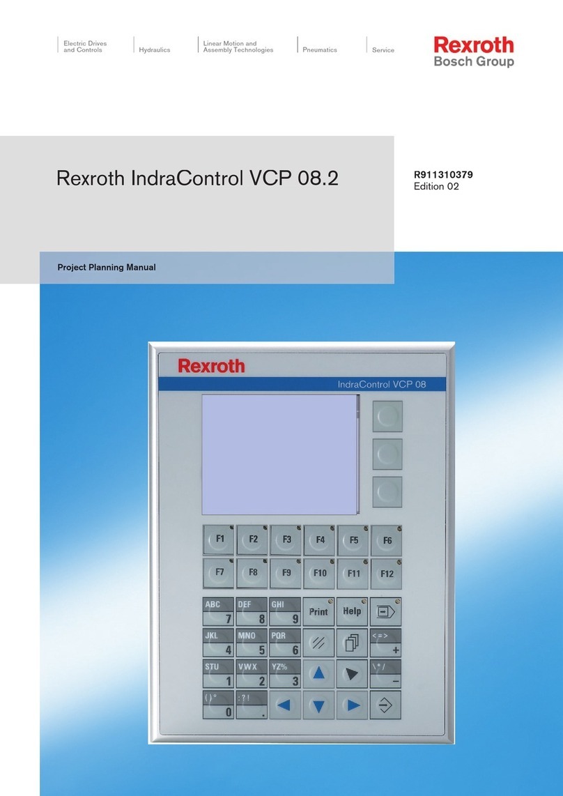 Bosch Rexroth IndraControl VCP 08.2 Project planning manual