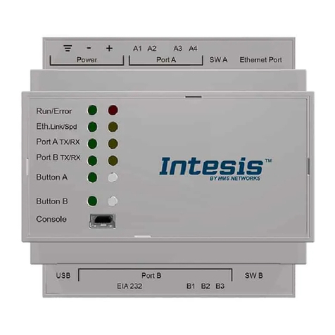 HMS Intesis KNX HITACHI VRF User manual