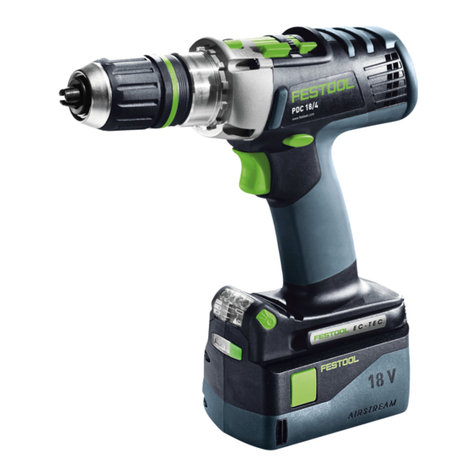 Festool PDC 18/4 Li Installation instructions