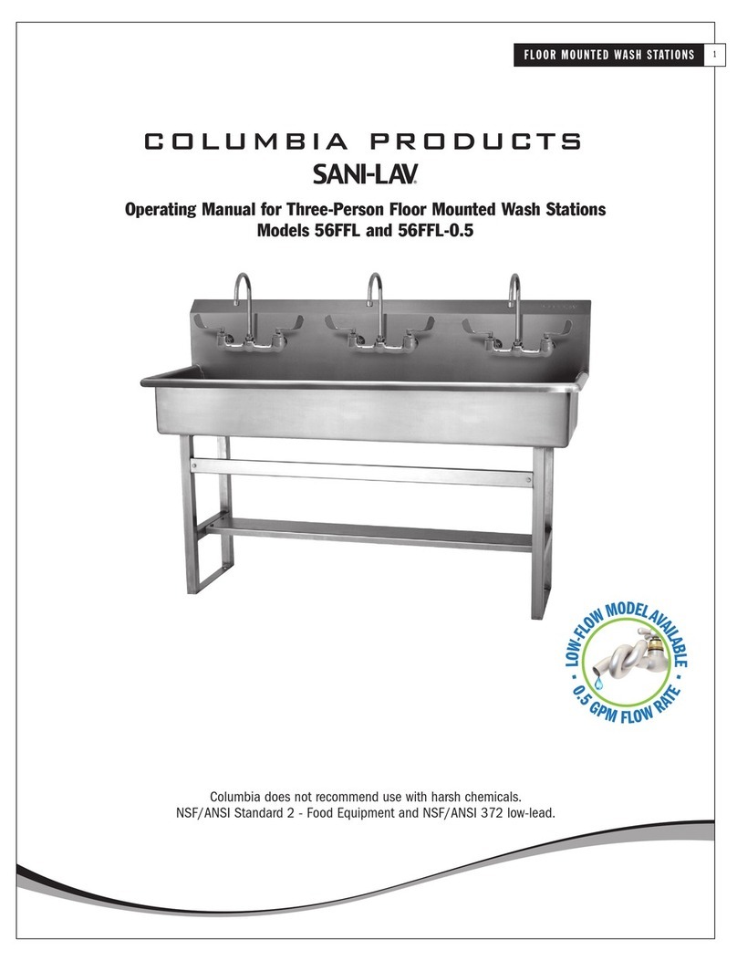 Columbia Products SANI-LAV 56FFL operating manual Columbia Products SANI-LAV 56FFL operating manual