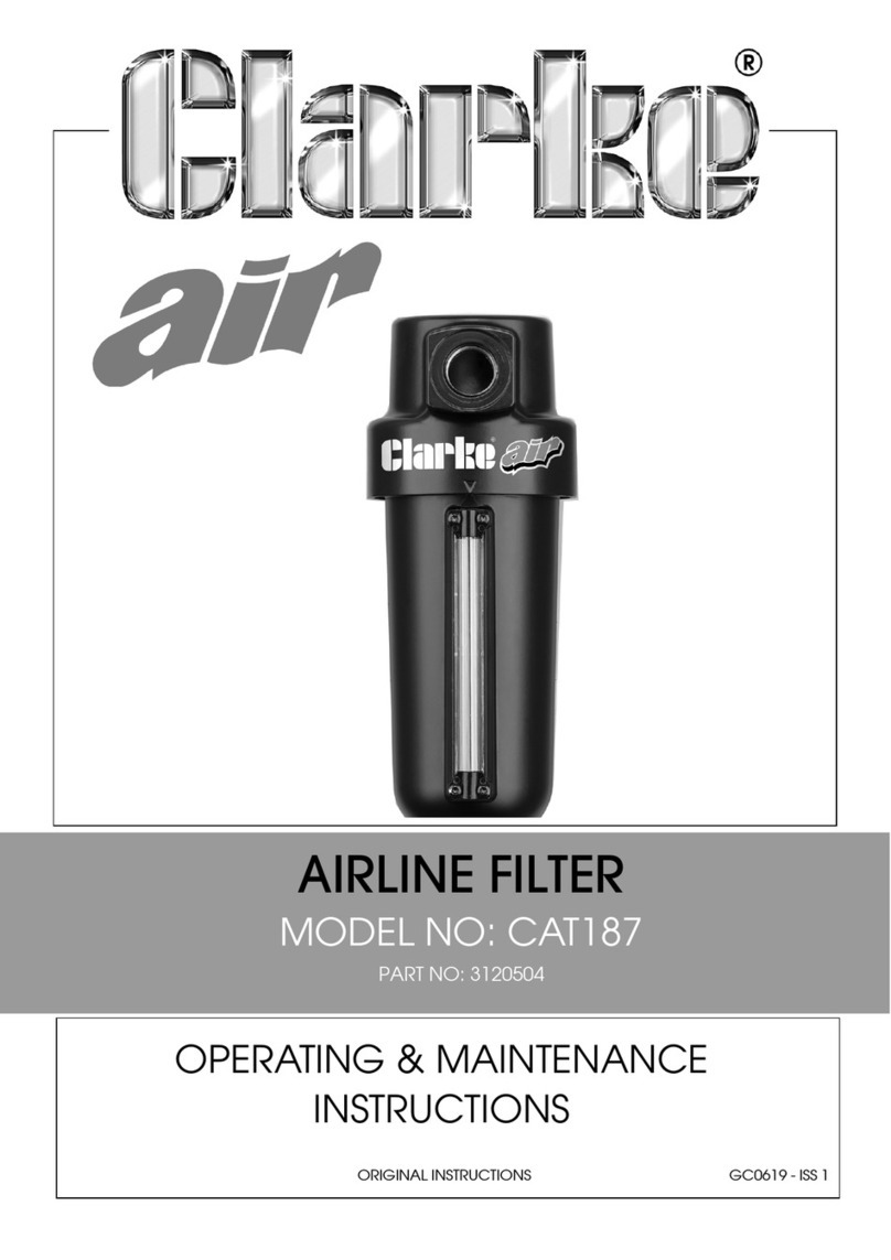 Clarke CAT187 Installation and operation manual Clarke CAT187 Installation and operation manual