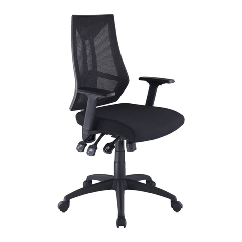 J.Burrows DONCASTER HIGH BACK MESH CHAIR Assembly instructions