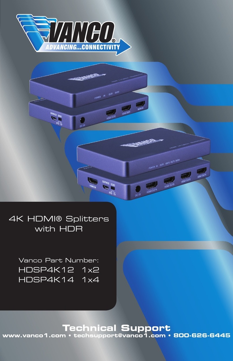 Vanco HDSP4K12 Technical support