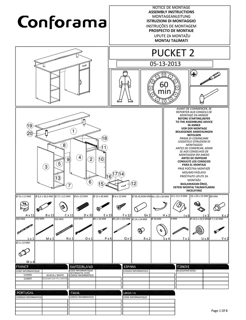 CONFORAMA PUCKET 2 User manual