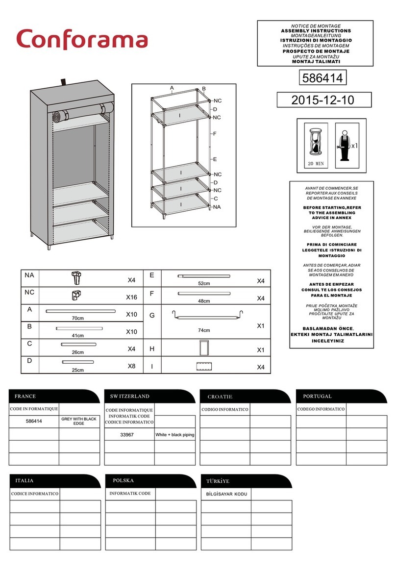 CONFORAMA 586414 User manual