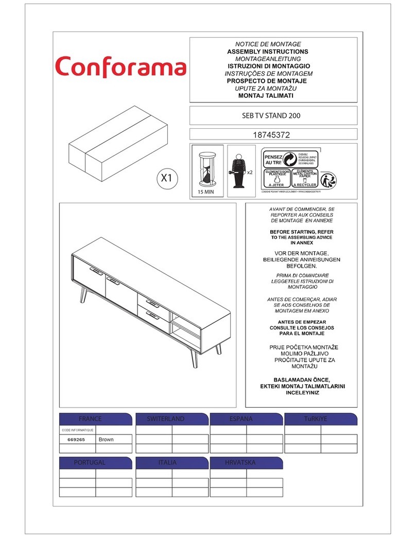 CONFORAMA SEB TV STAND 200 User manual