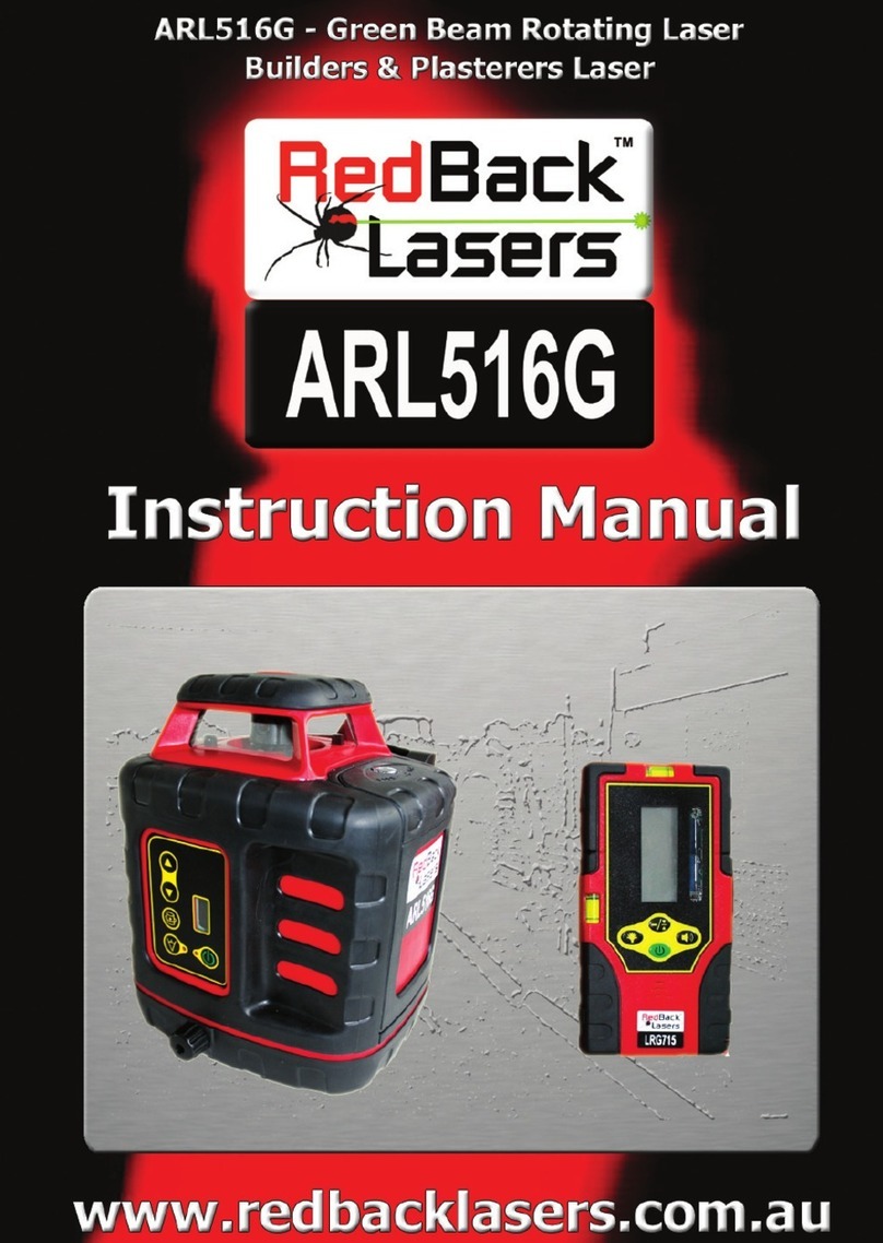 RedBack Lasers ARL516G instruction manual RedBack Lasers ARL516G instruction manual