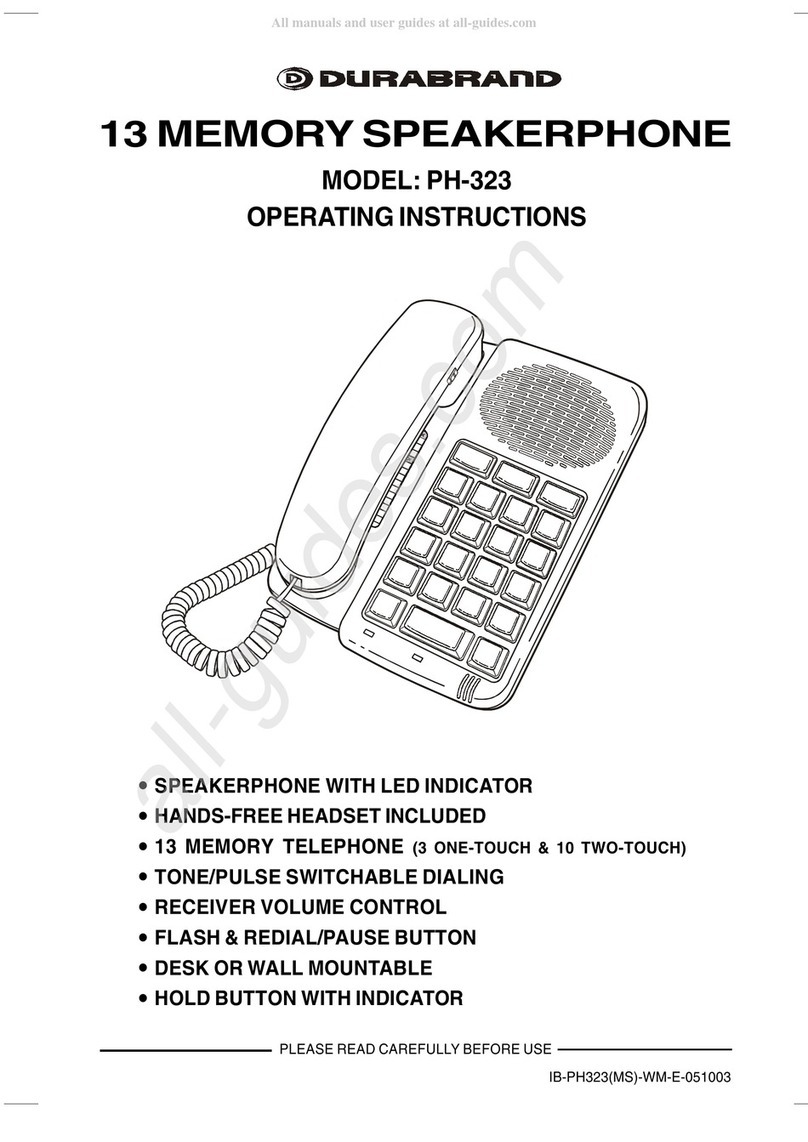 Durabrand PH-323 operating instructions