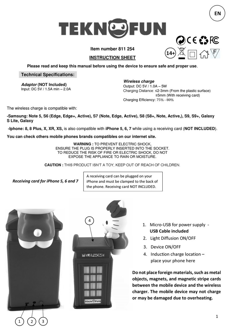 Teknofun 811 254 instruction sheet