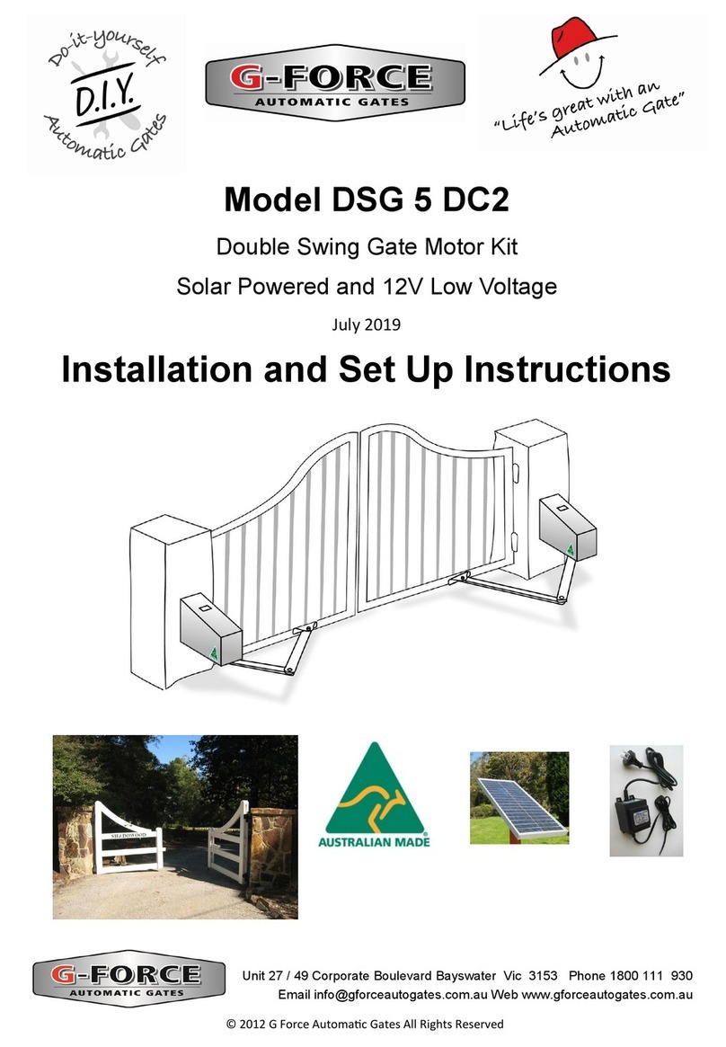 G-Force DSG 5 DC2 Installation and setup instructions