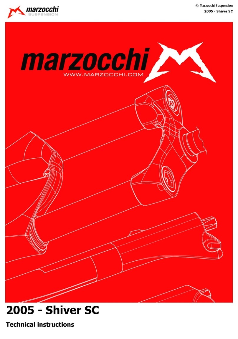 Marzocchi Shiver SC 2005 Technical instructions