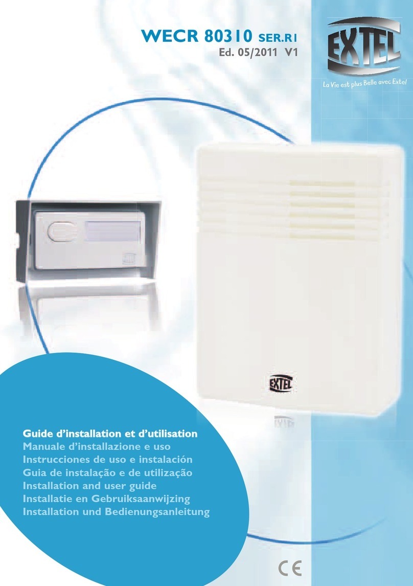 Extel WECR 80310 SER.R1 Installation and user guide