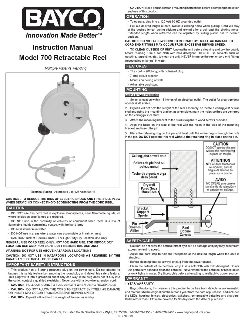 Bayco 700 instruction manual