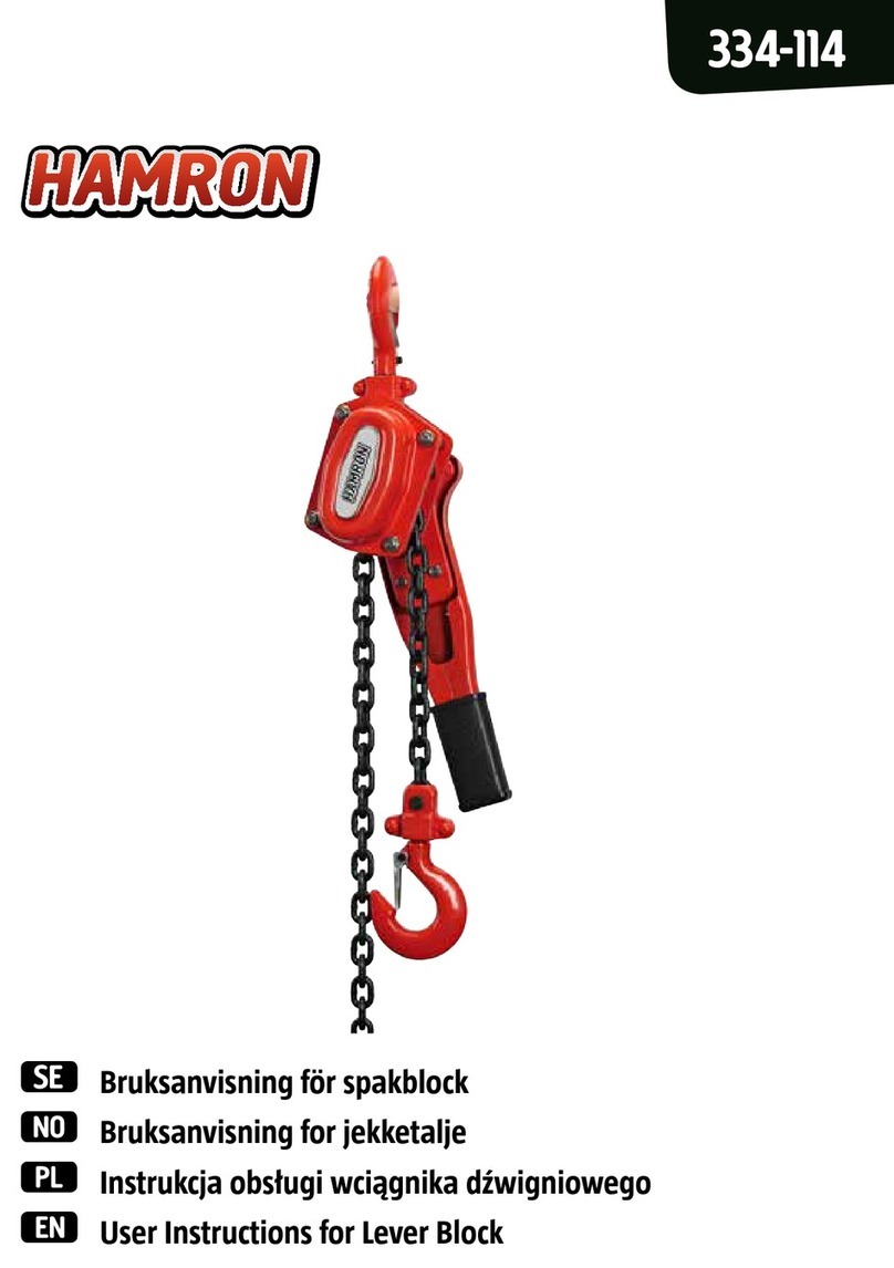 Hamron 334-114 User instructions
