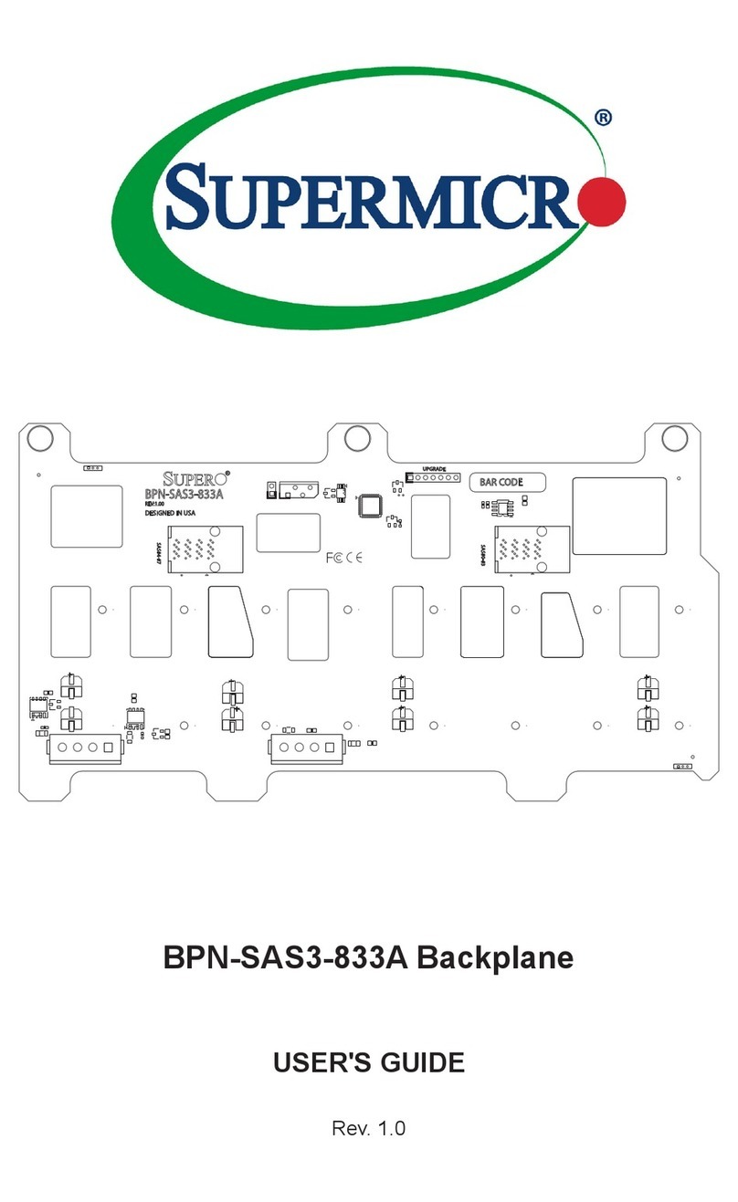 Supermicro BPN-SAS3-833A User manual