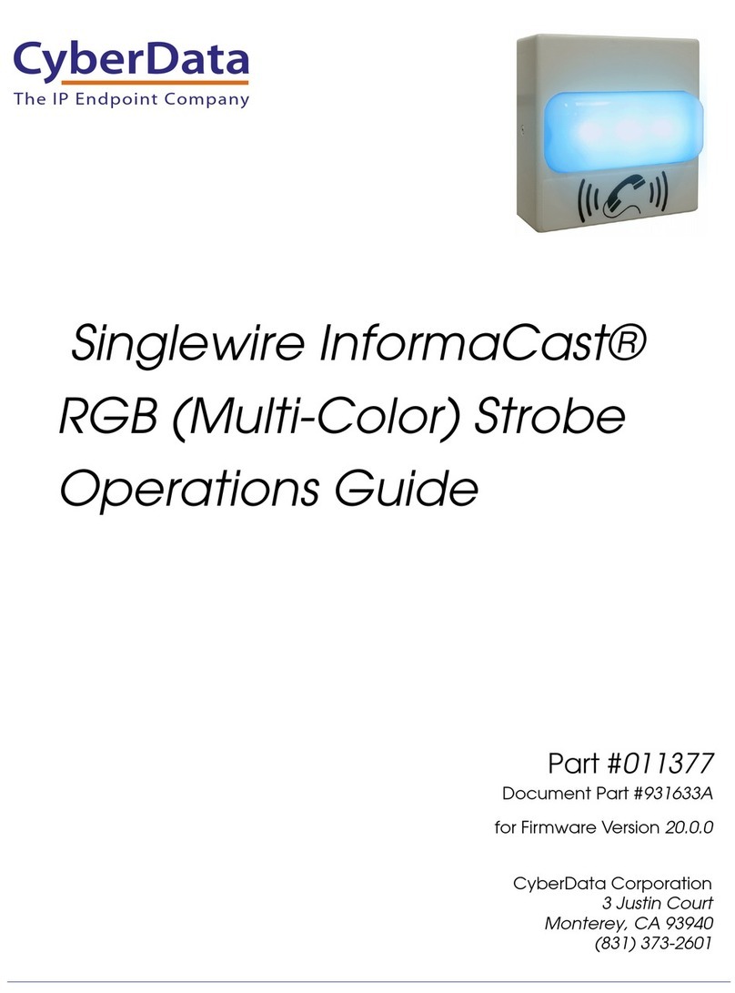 CyberData Singlewire InformaCast Series Operation guide