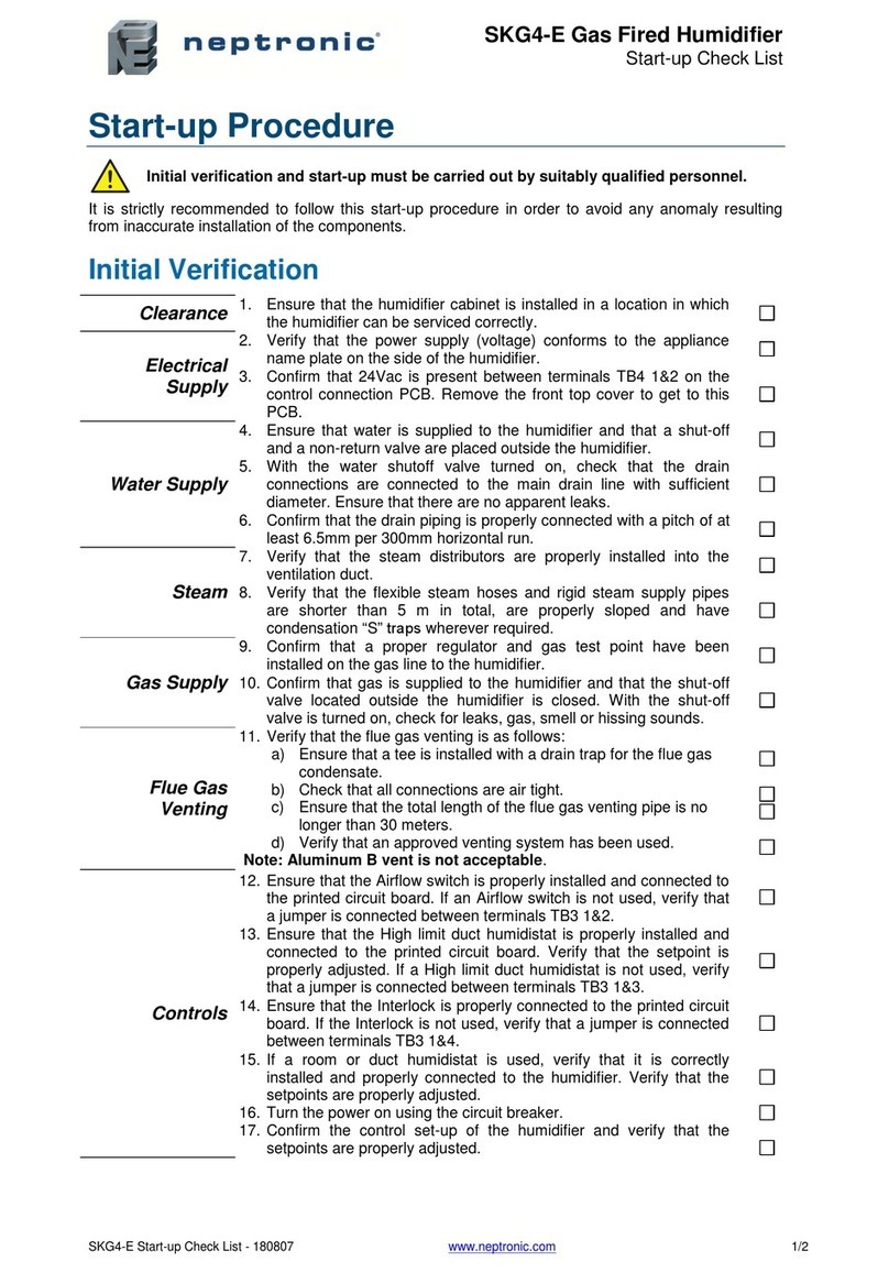 Neptronic SKG4-E Series Manual