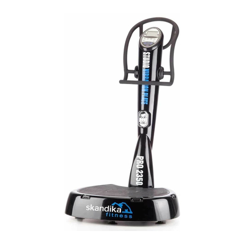 Skandika Fitness STUDIO VIBRATION PLATE PRO 2350 Assembly instructions and user guide