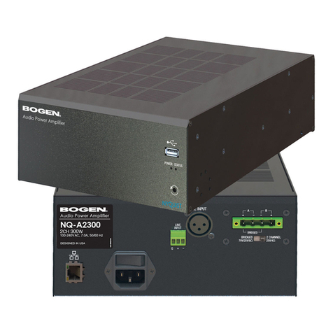 Bogen NYQUIST NQ-A2300 Quick start guide Bogen NYQUIST NQ-A2300 Quick start guide