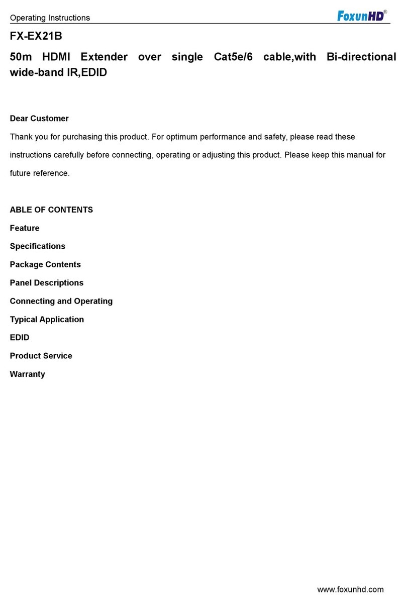 foxunhd FX-EX21B User manual