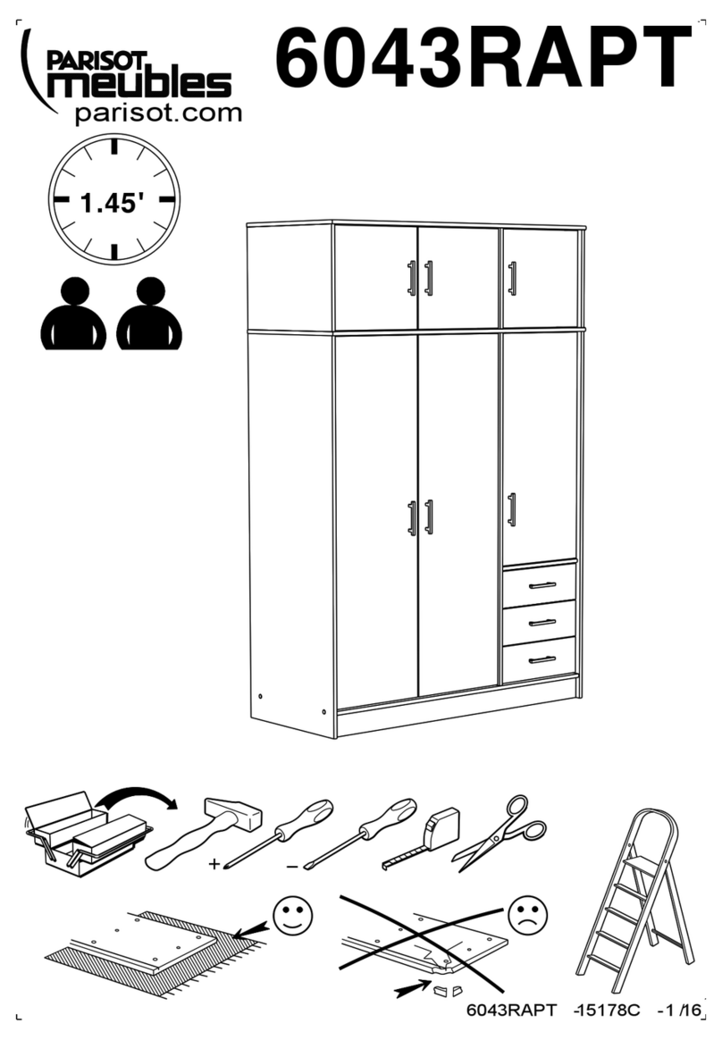 Parisot Meubles 6043RAPT Assembly manual