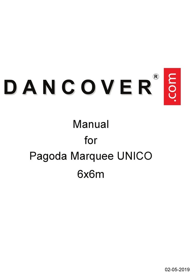 Dancover Pagoda Marquee UNICO 6x6m User manual Dancover Pagoda Marquee UNICO 6x6m User manual