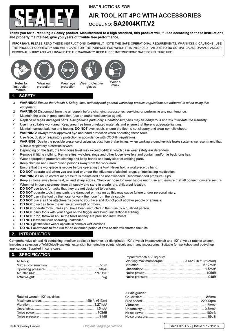 Sealey SA2004KIT.V2 User manual