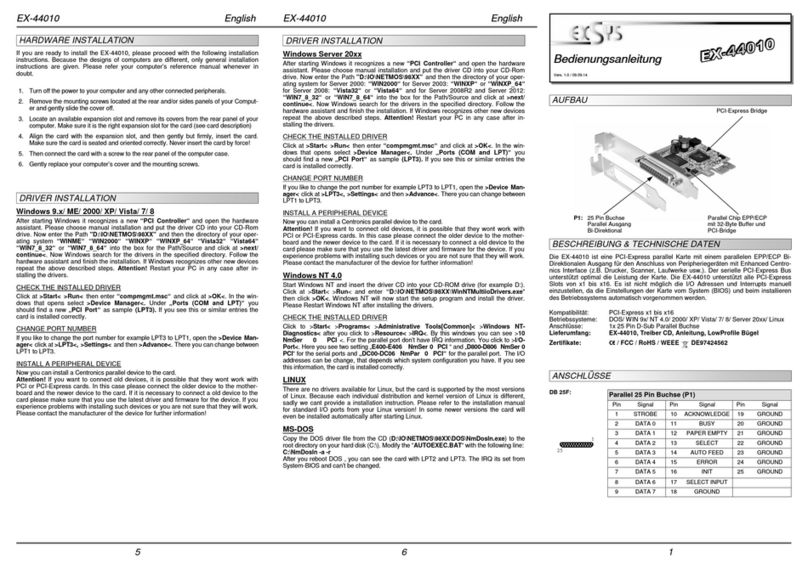Exsys EX-44010 User manual