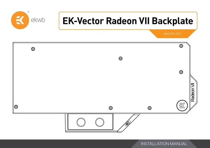 ekwb EK-Vector Radeon VII Backplate installation manual ekwb EK-Vector Radeon VII Backplate installation manual