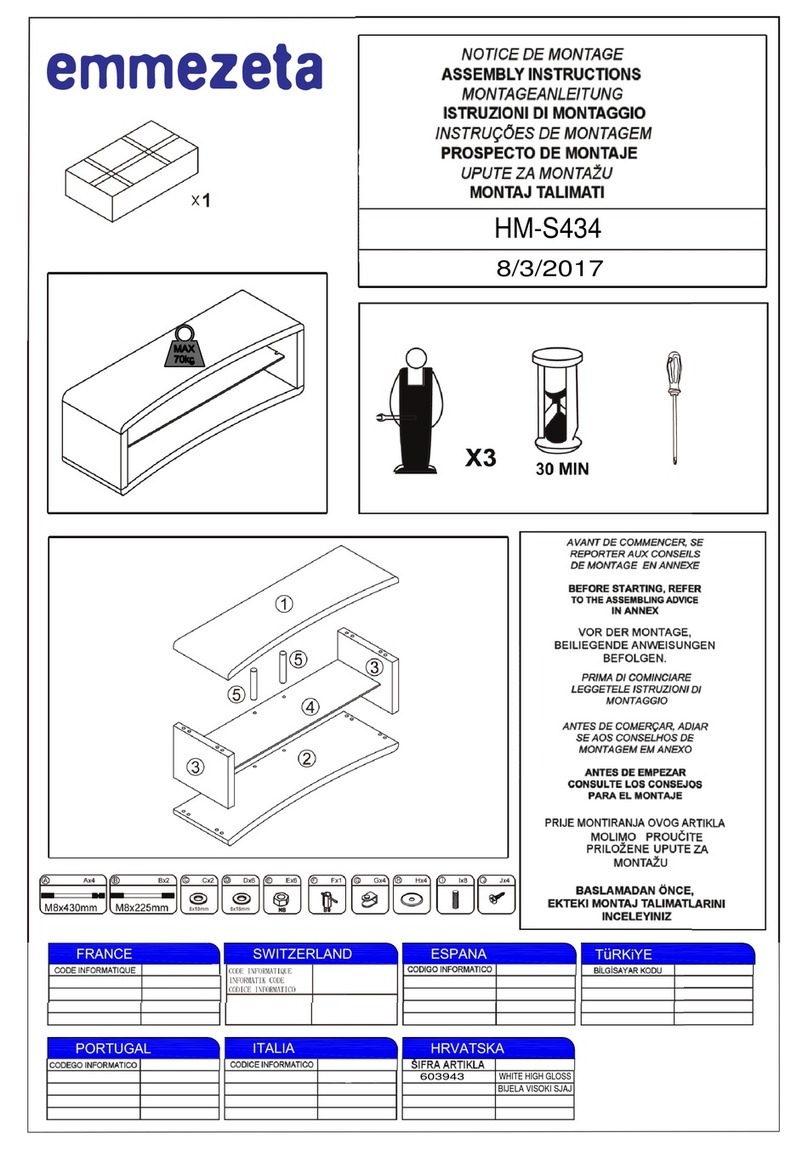 Emmezeta HM-S434 Assembly instructions Emmezeta HM-S434 Assembly instructions