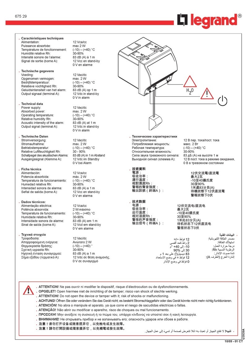 LEGRAND 675 29 quick start guide