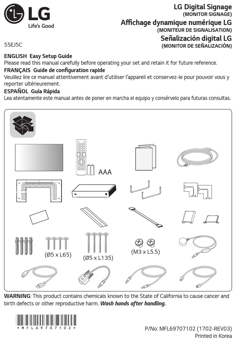 LG 55EJ5C Quick start guide
