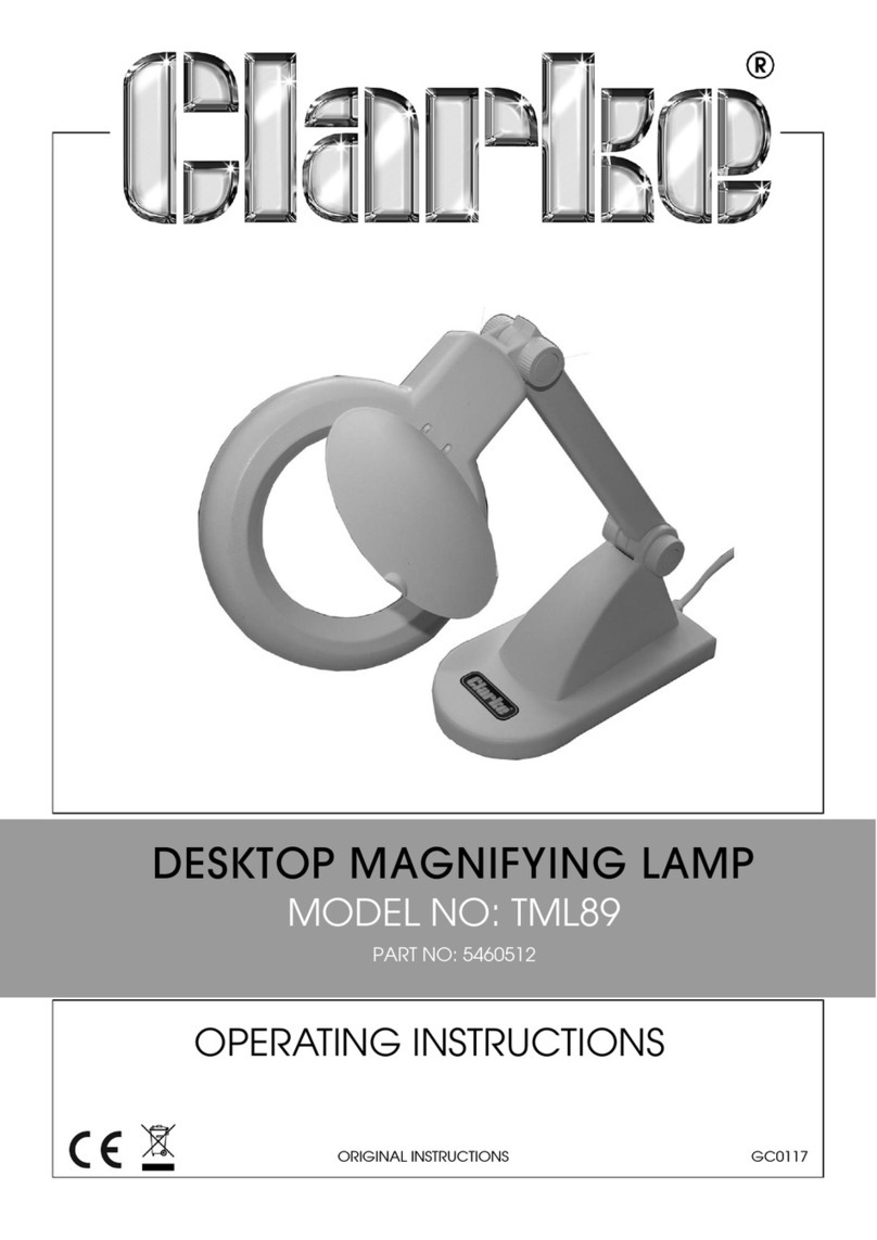 Clarke TML89 User manual