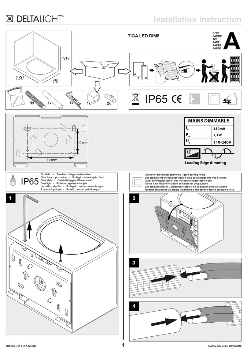 Delta Light TIGA LED DIM8 User manual Delta Light TIGA LED DIM8 User manual
