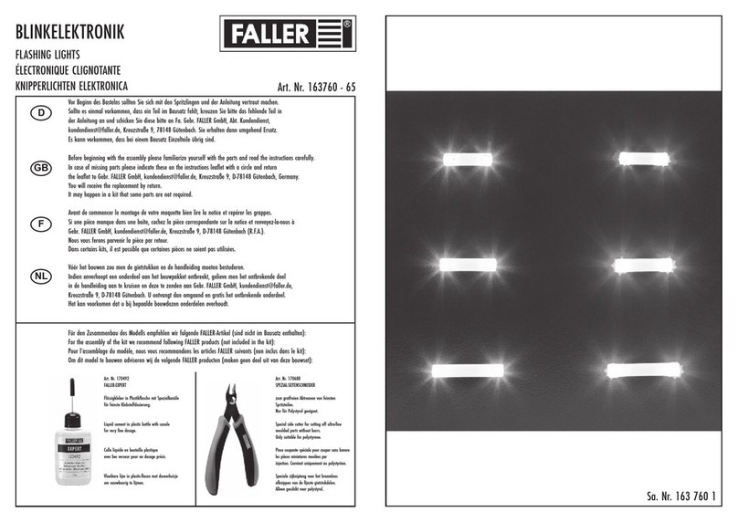 Faller 163760-65 User manual