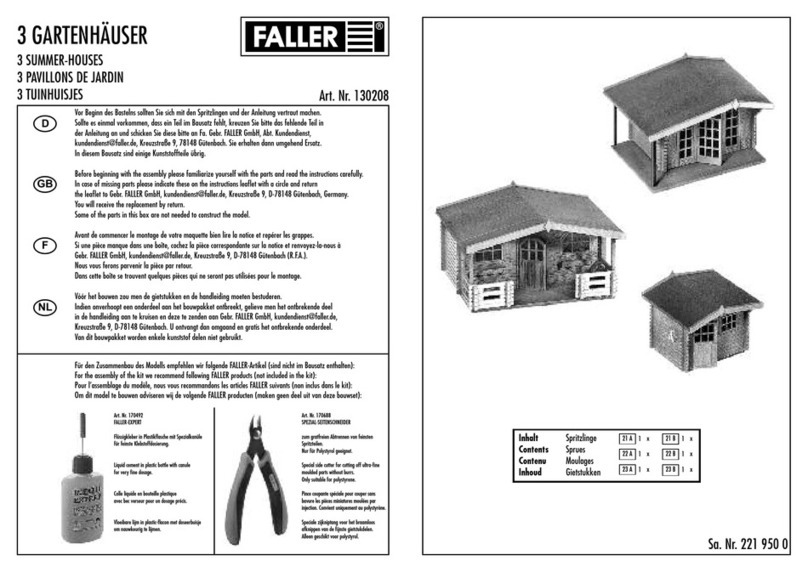 Faller 130208 User manual Faller 130208 User manual