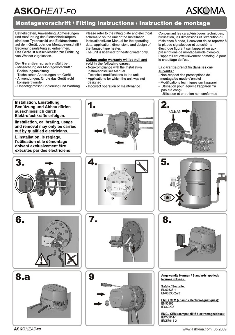 ASKOMA Askoheat-FO Fitting instructions