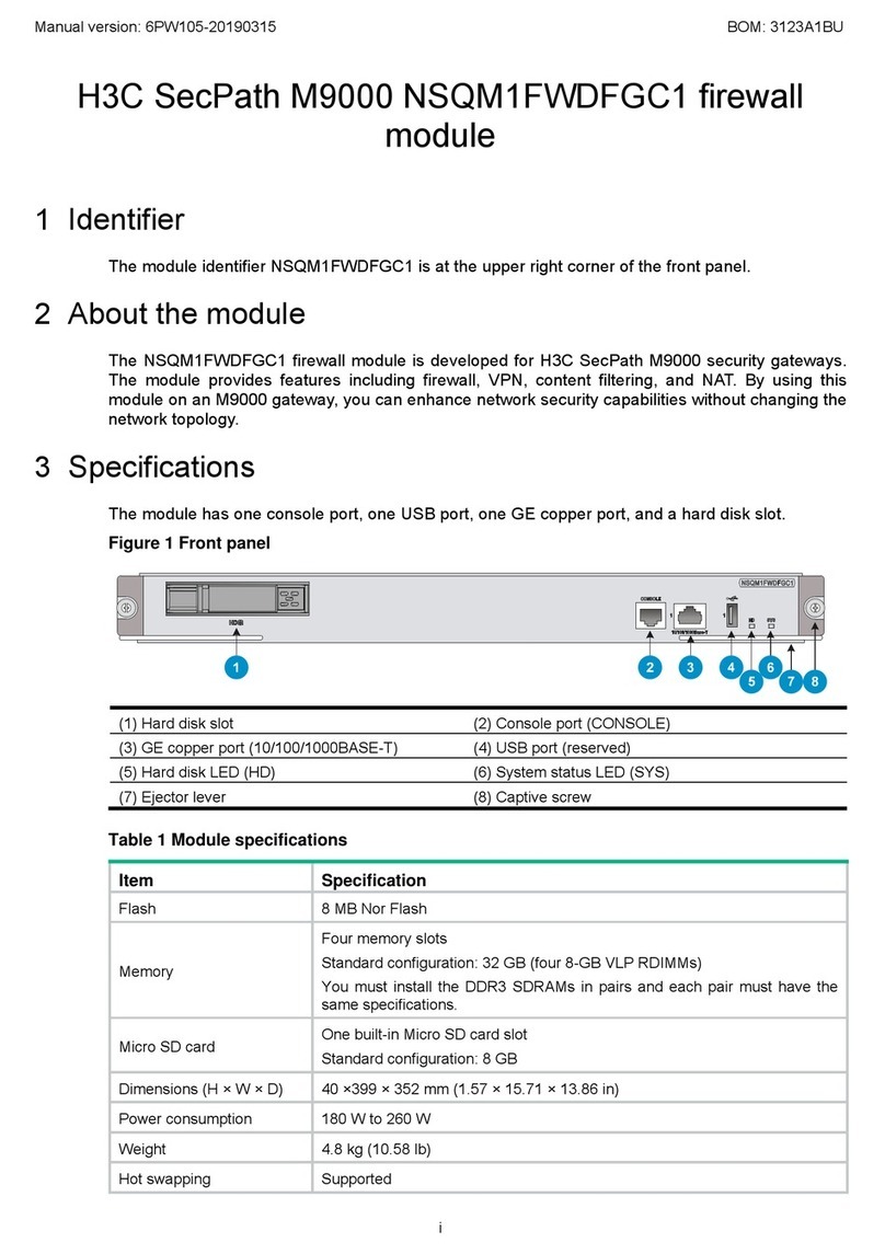 H3C NSQM1FWDFGC1 User manual