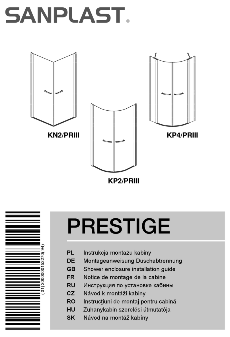 SANPLAST PRESTIGE KN2/PRIII installation guide SANPLAST PRESTIGE KN2/PRIII installation guide