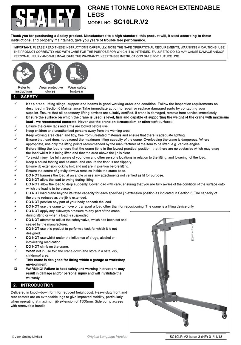 Sealey SC10LR Quick start gudie